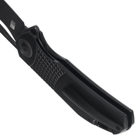 Kizer Hawk Knife Black Titanium, Polished Black DLC M390 by Carlos Elstner (Ki4683A1)