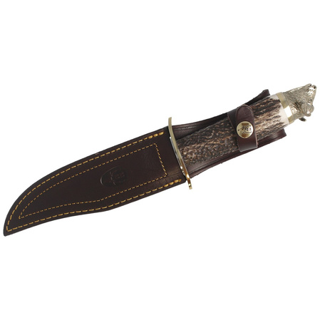 Muela Buffalo-16BF Big Five Deer Stag Knife, Satin X50CrMoV15, Gift Box