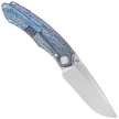 Nóż składany Remette Wild Species Dark Blue Titanium, Hand Grinding M390 (WD108-B)