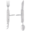 Martinez Albainox Camping 7-Piece Folding Utensil Set Silver Aluminum, Mirror 3Cr13Mov (11021)