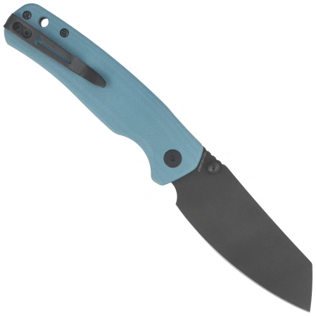 Bestechman Cicada's Wing-TL Knife Misty Blue G10, Black PVD 10Cr15CoMoV (BMK24G)