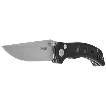 Nóż składany Kubey Hound Black G10, Stonewashed 14C28N by Maksim Tkachuk (KU172A)