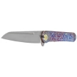 KB Kubey Dandy Knife, Flamed Titanium, Sandblasted CPM S90V by Maksym Tkachuk (KB247H)