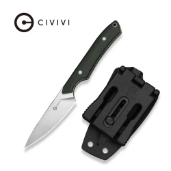 Civivi High Grass Hunting Knife Green Canvas Micarta, Satin 14C28N by Matt Gentry (C25084-2)