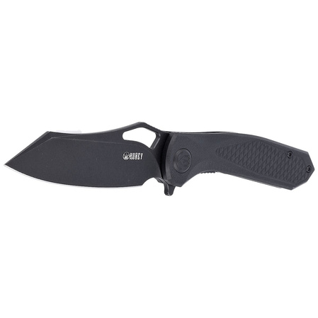 Kubey Knife Drake, Black G10, Dark Stonewashed D2 by Maksim Tkaczuk (KU310F)