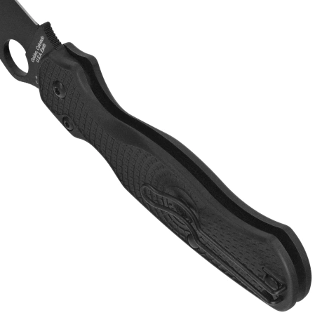 Spyderco Para Military 2 Knife Lightweight Black FRN, Black DLC CTS BD1N by Sal, Eric Glesser (C81PBBK2)