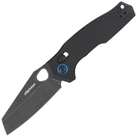 FoxEdge Crew Knife Black G10, Black Stonewashed 9Cr14Mov (FE-040 G10B)