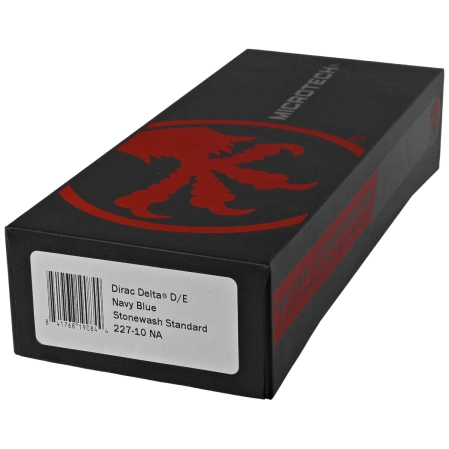 Microtech Dirac Delta D/E OTF Knife Navy Aluminum, Stonewashed by Tony Marfione (227-10NA)