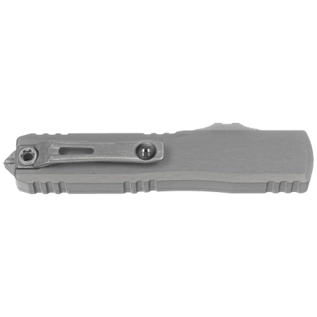 Microtech Ultratech Gen III ZBP D/E OTF Knife Natural Clear Aluminum, Apocalyptic M390MK by Tony Marfione (1122-10APNC)