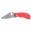 Spyderco Honeybee Knife Red G10, Satin 12C27 (C137GRDP)