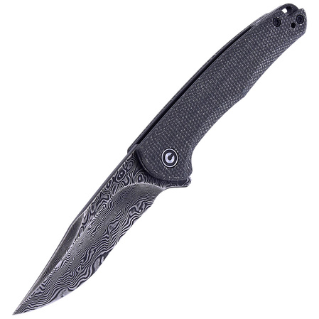 Nóż składany CIVIVI Mini Sandbar Black Micarta, Black Damascus by Eric Ochs (C20011-DS1)