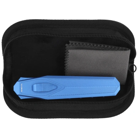 Nóż grawitacyjny Remette RT-Swordfish CP Blue Aluminum/Fat Carbon, Stonewashed 14C28N (ZL103C3)