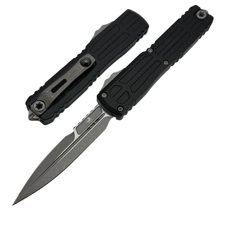 Microtech Ultratech Gen III EX-ZBP Bayonet Signature OTF Knife Black Aluminium, Apocalyptic M390MK by Tony Marfione (1120EX-10APS)
