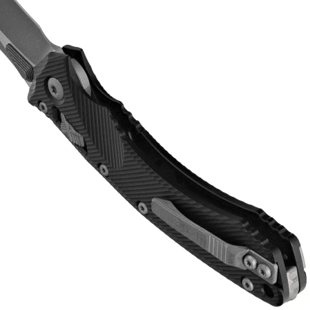 Nóż składany Microtech Amphibian Ram-Lok S/E Black Fluted Aluminum , Apocalyptic M390MK by Tony Marfione (137RL-10APFL)