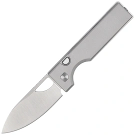 Kizer Little Ringbo Knife Gray Aluminum, Satin AEB-L by Matija Milović (V3708A1)