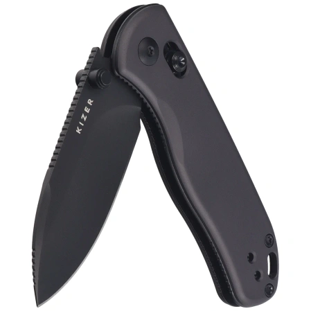 Nóż składany Kizer Drop Bear 2 Black Aluminium, Matte DLC Basic Nitro-V by Azo (V3619.2KD2)