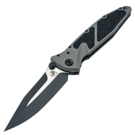 Microtech Socom Elite S/E-M Spike Grind Knife Natural Clear Aluminum, Black M390MK by Tony Marfione (160-1NCSS)
