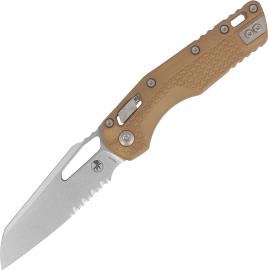 Microtech MSI S/E Knife Dark Earth Tri-Grip Polymer, Stonewashed P/S M390MK by Tony Marfione (210T-11PMDE)