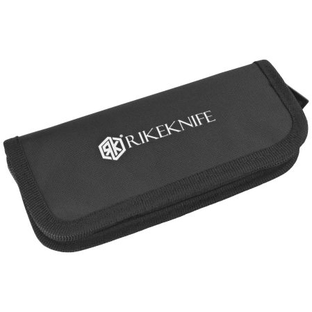 Nóż składany Rike Knife Viper 2 Gray Titanium / Gold Carbon Fiber, Satin M398 by Richard Wu (Viper 2-B)