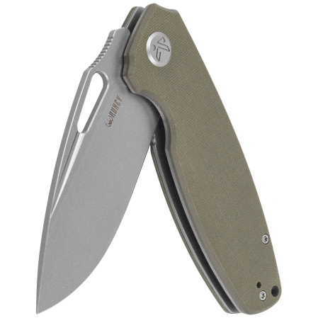 Kubey Tityus Knife Green G10, Beadblasted 14C28N (KU322P)