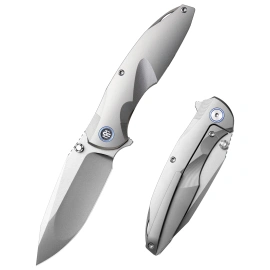 Nóż składany Remette RT-Cool Whale Gray Titanium, Pearlescent M390 (RTCL-T1)