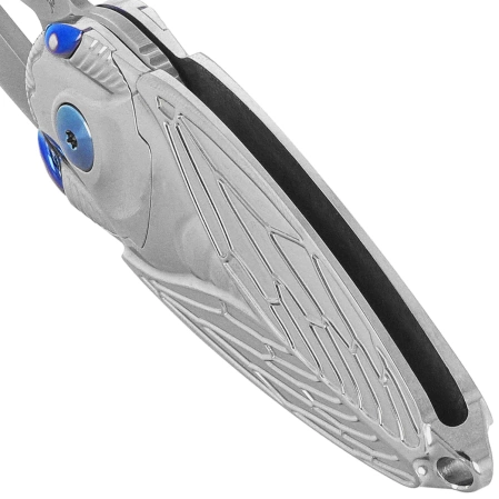 Nóż składany Rike Knife RK Cicada-P Grey Titanium, Bead Blasted M390