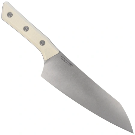 Microtech Chef 8'' Kitchen Knife Ivory G10, Stonewashed M390MK (3000-10IV)