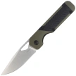 Kizer Mini Militaw Knife Black-Green G10, Satin Nitro-V by Jonathan Styles (V3634SA6)