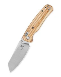 Bestechman Cicada's Wing Knife Olive Wood, Satin 10Cr15MoV (BMK06-W-1)