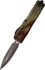 Microtech UTX-85 Gen IV D/E Signature OTF Knife Outbreak Aluminum, Outbreak M390MK by Tony Marfione (12324-1OBDS)
