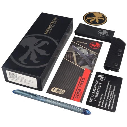 Microtech TAC-P Mini Spike Marfione Select Knife Ice Blue Titanium by Tony Marfione (112M-MS3)