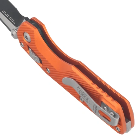 Microtech MSI Ram-Lok Mini S/E Knife Fluted Orange Aluminium, Black M390MK by Tony Marfione (210M-1FLOR)