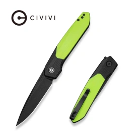 Nóż składany Civivi Brr15 Black / Neon Green G10, Black Stonewashed Nitro-V (C25063-2)