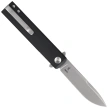 Fox Chnops Tactical Knife Black G10, Stonewashed Hybrid Cryo by Raven Knives Design (FX-545 G10BSW)