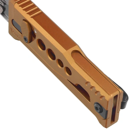 Reate EXO-U V2 Utility Knife Gold Speedhole Aluminum, Stainles Steel