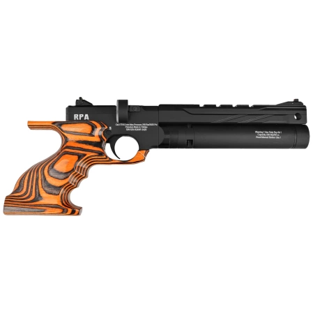 Reximex RPA Orange Laminated 5.5mm PCP Air Pistol with Regulator