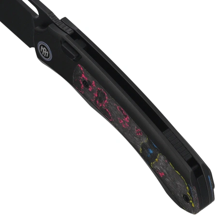 Remette Orca Knife Black Titanium/Ultimate Warrior CamoCarbon, Black DLC Pearlescent M390 (ORCAURD)