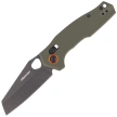 FoxEdge Crew Knife OD Green G10, Black Stonewashed 9Cr14Mov (FE-040 G10OD)