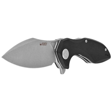 Nóż składany Kubey Nobel Black G10, Beadblasted 14C28N (KU236K)
