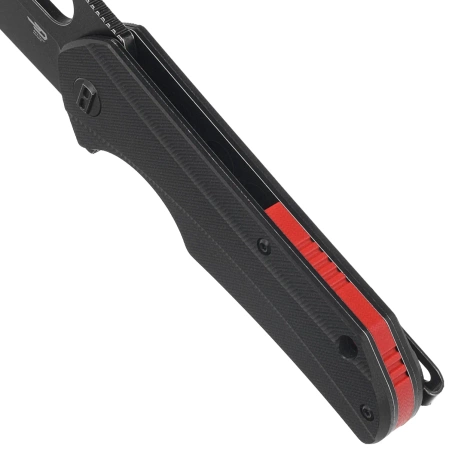 Bestech Operator Knife Black G10, Black Stonewashed D2 (BG36B)