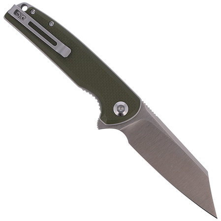 CIVIVI Brigand Green Coarse G10 Handle Gray S/S Liner D2 Blade, Satin Finish (C909A)