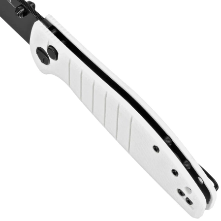 Bestechman Knife Goodboy White G10, Black PVD D2 by Keanu Alfaro (BMK04J)