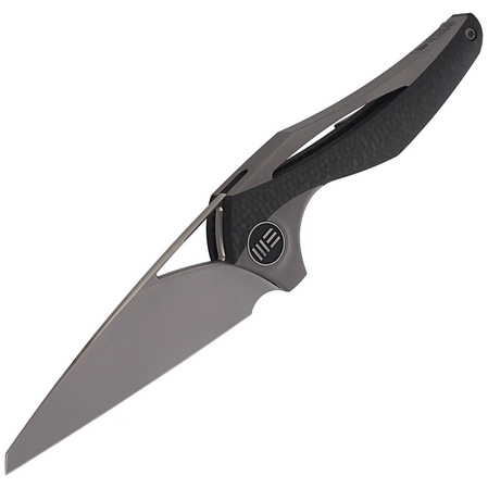 Nóż składany WE Knife ?ternA Gray Titanium / Carbon Fiber, Polished Bead Blasted M390 by Elijah Isham (918A)