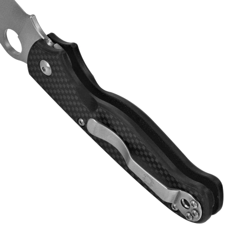 Nóż składany Spyderco ButtonUp Carbon Fiber, Satin 8Cr13MoV by Eric Glesser (C275CFP)