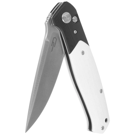 Nóż składany Bestech Swordfish Black/White G10, Satin 14C28N (BG62B)