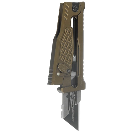 Nóż grawitacyjny OTF Reate EXO-U-V2 Diamond Pattern Bronze Aluminium, Stainless Steel (EXO-U-V2 DPB)