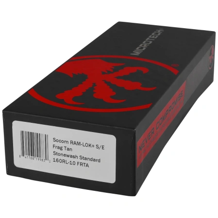 Microtech Socom Ram-Lok S/P-M Knife Tan Frag Aluminum, Stonewshed M390MK by Tony Marfione (160RL-10FRTA)
