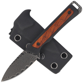 Nóż Kizer Whiskey Jack Black G10 / Mkuruti Wood, Damascus by Jonathan Styles (1108A2)