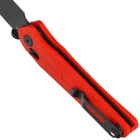Bestech Mothus Knife Red G10, Black Stonewashed 14C28N by Kombou (BG67H)