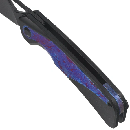 Nóż składany Kizer Topsail Black Titanium / Purple Timascus, Matte DLC Ultra S45VN by Jonathan Styles (Ki3735A2)